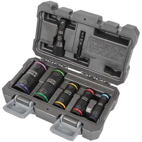 Fresh Stock Klein 7-Piece Flip Impact Socket Set 66070